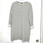 Topshop US 10 Striped Long Sleeve Knit Sweater Dress Casual Photo 1