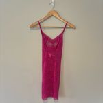 Victoria's Secret VICTORIA’S SECRET Hot Pink Magenta Lace Slip Nighty Dress‎ Negligee Medium NWOT Photo 1
