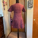 Love Riche  mauve short sleeve crinkle midi dress size S boho casual summer Photo 2