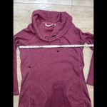 Soft Surroundings  Maroon Cowl Neck Waffle Knit Sweater Top Women's Size M‎ Photo 2