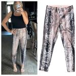 L'Agence L’agence Margot High Rise Skinny in Petal/Black Snake Skin Photo 1