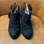 Betsey Johnson  Suede Booties with lace bows size 7” Photo 1