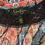 Jessica Simpson  Blouse Small Tassel Bell Sleeve Boho Festival Chic‎ Photo 3