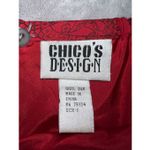 Chico's  Red Midi Mermaid Tiered Silk Skirt sz 1 Photo 6