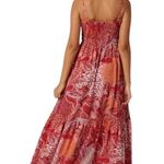 Bila77 Ludlow Boho Patchwork Print Midi Dress Size XS NWT Pink Photo 2