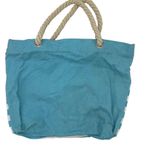 Limited Too Vintage Y2K Flamingo Blue Striped Summer Beach Tote Bag Photo 7