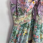 Alice + Olivia  Karolina Tie Front Tiered Tassel Maxi Dress Sz 8 Photo 6