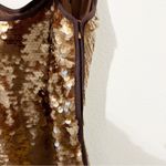 CULTNAKED Tan Dress in Brown Midi Sequin Cocktail Revolve Size XXS NWT Photo 5