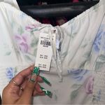 Hollister  Sofia White Floral Drop Waist Bubble Skirt Mini Dress Women M New NWT Photo 9