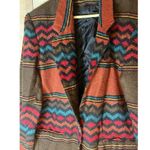 Index By Melrose Vtg Southwestern Blazer Jacket Size M Womens Lined One Button Size M Photo 1