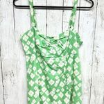Patagonia  Tank Top Women Size 8 Squared Neck Wide Strap Floral Green Outdoor Photo 0