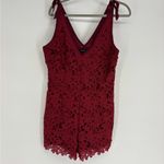 Kendall + Kylie  NWT Red Lace Tie Romper Photo 2
