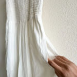 Wilfred Aritzia  New Chianti Jumpsuit Stretch Smocked White Size Medium Photo 5