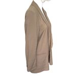 ZARA  Open Front Blazer Brown Women’s Size Small Relaxed Fit Lightweight Pockets Photo 3