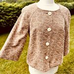 Oscar de la Renta  Linen Blend Embroidered Vintage Blazer Photo 7