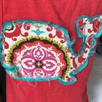 Beach Tank Vintage Red Boutique Cotton Top Womens Small Roomy Photo 7