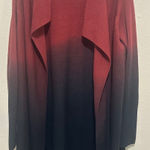 Adam Levine Womens Cardigan Ombre Red to Black Open Front Knit Sweater Small Photo 0