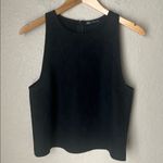 ZARA NWT  black faux suede tank top Photo 3