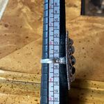 White Buffalo Sterling Silver Statement Ring Size 7 Black Photo 7