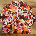 NEW Boho Aztec fleece 1/4 zip long sleeve pull over size XXL junior Orange Photo 0