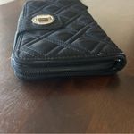Vera Bradley  RFID TURN LOCK & ZIP ORGANIZER WALLET~BLACK~8” x 5” Photo 6