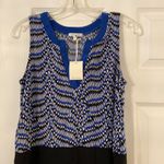 Ava James  Shirt size M length 25” bust 30” brand new color blue white black Photo 4