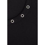 RE/DONE Eyelet embellished stretch cotton jersey mini dress black Photo 1