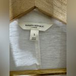 Banana Republic  Linen Sleeveless Collar V Neck Linen‎ Top White Size Small Photo 2