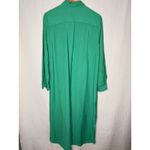 Loft NWT  Outlet Maxi Shirt Dress‎ Button Down Size 12 Kelly Green Womens Photo 2
