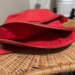 Fossil Fold Over Crossbody Red Pebbled Leather Peyton Photo 7