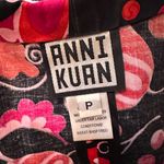 Anni Kuan Floral Printed Signature Tie Waist Blazer XS Black Photo 4