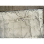 Ralph Lauren Lauren  Womens Medium Vest Cream‎ Quilted Fur Collar Full Zip Photo 1