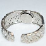 Charming Charlie  Bling Bling 2004 Clear Rinestones Hinged Cuff New Battery Watch Photo 3