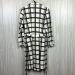 J. McLaughlin Womens Haarlem Dress XS Kurti Square Cream Catalina Long Sleeve Tie Photo 5