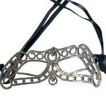 Rsvp Crystal Rhinestone Metal Frame Mardi Gras Costume Party Mask Photo 1