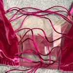 Savage X Fenty Pink velvet Mesh Bralette 3X Photo 1
