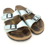 Birkenstock  Sydney Light Blue Leather Women's Size 37 Photo 0