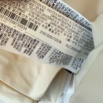 ZARA  ECRU Beige FAUX LEATHER CROP TOP Spaghetti Straps Size Medium NEW Photo 7