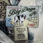 Big Dogs Medium Top Button-Up Sleeveless Floral Cocktail Drinks Hawaiian Womens Photo 5