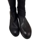 Chloé Black Pebbled Leather Riding Boots Gold Buckle Italy Women’s 39 EU 9 US Photo 3