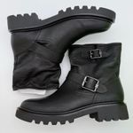Sam Edelman Kinsley Motorcycle Biker Leather Harness 90s Boot Black NWB 9 Photo 5