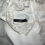 SheIn  White Long Sleeve Lace Top Photo 5