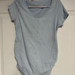 Old Navy Light Blue Women's Maternity Top Size Photo 0