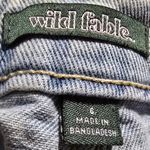 Wild Fable  Light Blue Denim Shorts Sz 6  & Eco Warrior White Tee Sz M Photo 12