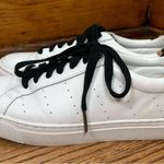 J.Crew | White Leather Animal Print Sneakers Photo 3