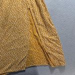Abercrombie & Fitch  Yellow Patterned Midi Dress High Side Slit Size XSmall EUC Photo 1