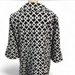 Elegant Black and White Women's Pea Coat Size XL Photo 2