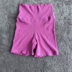 Daily Drills Pink Workout Set in Cheeks Ribbed Lawson Bra and Shorties Shorts XS Photo 4