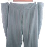 Courtenay Stretch 20W Striped Black Workwear Dress Pants Purple Photo 4