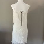 Alice + Olivia Silk Cream Mini Dress Photo 2